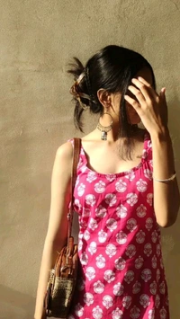 Women's Rayon Printed Sleeveless Kurta
- XXL, French Rose