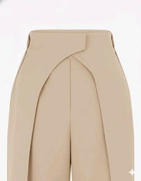 Women Loose Fit Beige Lycra Blend Trousers
- S, Beige