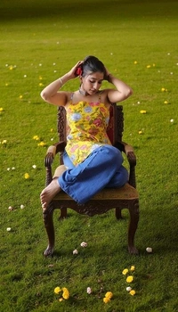 Floral Print Pure Cotton Straight Kurta for Women (Yellow - M, Lemon