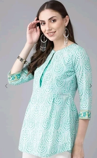 Rain & Rainbow Printed Pure Cotton Straight Kurta for Women (Orange)
- XXL, Turquoise Blue