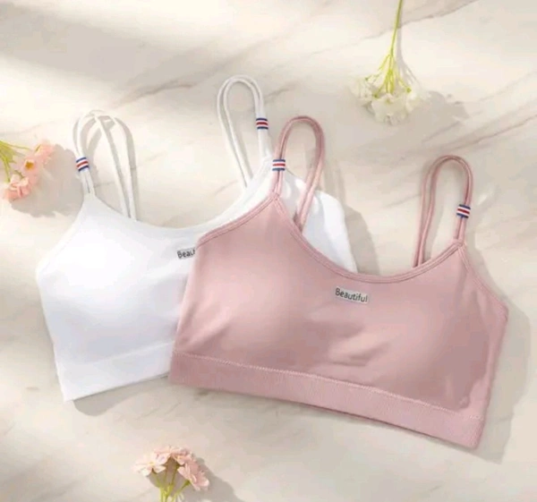 Combo of 2 Women’s Stylish Double Strap Bra | Seamless Padded Slip-On | Soft Stretchable Fabric | Daily Wear (ANY COLOUR SEND)
- 30A, White