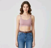 Combo of 2 Women’s Stylish Double Strap Bra | Seamless Padded Slip-On | Soft Stretchable Fabric | Daily Wear (ANY COLOUR SEND)
- 32A, White