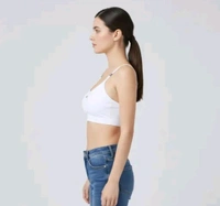 Combo of 2 Women’s Stylish Double Strap Bra | Seamless Padded Slip-On | Soft Stretchable Fabric | Daily Wear (ANY COLOUR SEND)
- 34B, White