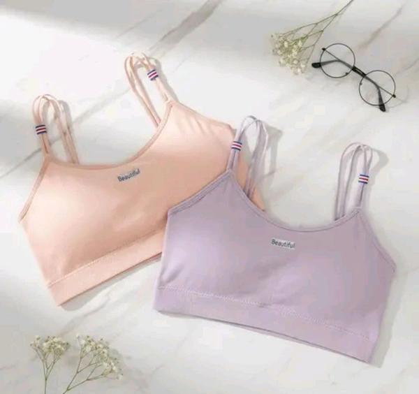 Combo of 2 Women’s Stylish Double Strap Bra | Seamless Padded Slip-On | Soft Stretchable Fabric | Daily Wear (ANY COLOUR SEND)
- 34B, Rose Fog