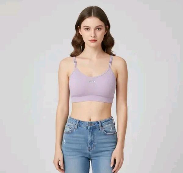Combo of 2 Women’s Stylish Double Strap Bra | Seamless Padded Slip-On | Soft Stretchable Fabric | Daily Wear (ANY COLOUR SEND)
- 34B, Amethyst Smoke
