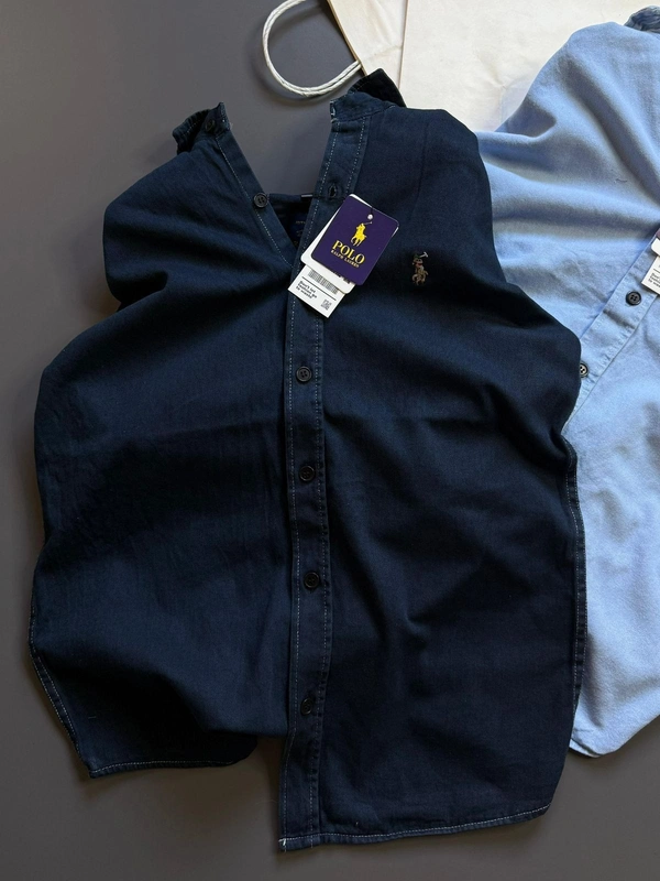 Premium Denim Shirts For Mens - Xxl