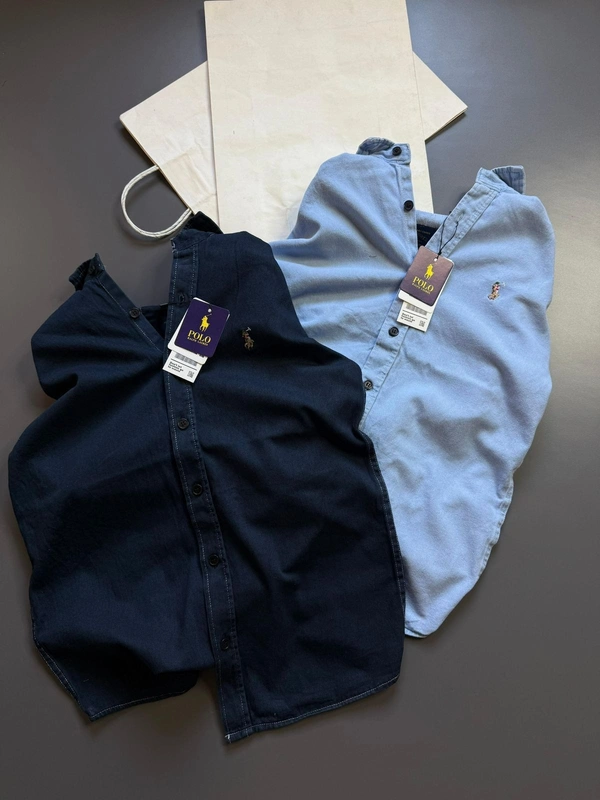 Premium Denim Shirts For Mens - Xxl