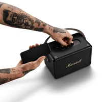 Marshall Kilburn II Portable Bluetooth Speaker with 20+ Hours of Portable Playtime, (360° Sound), Water-Resistant (IPX2) Black