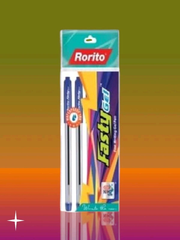 Rorito Fasty Gel Pen Set Of 5 Pens - Blue