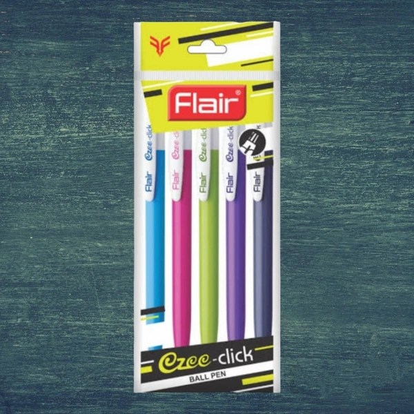 Flair Ezee Click Ball Pen - Blue