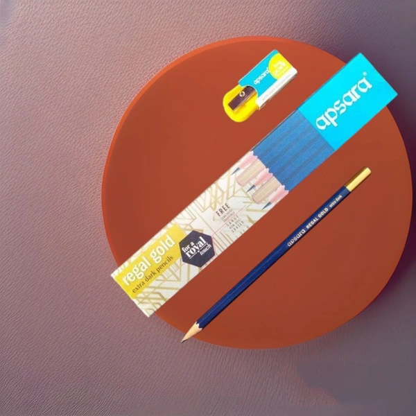 Apsara Regal Gold Pencil Pack Of 10 Pencils