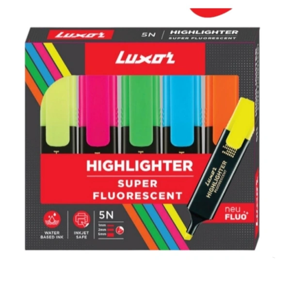 Luxor Highliter Set Of 5