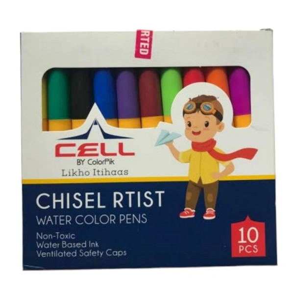 Colorpik Chisel Water Colour Pens 10 Colours