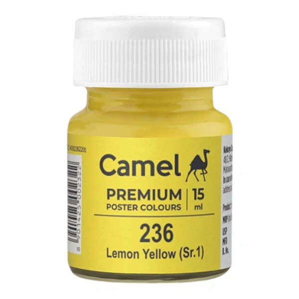 Camel Poster Colour 15 ml. Lemon Yellow (236)
