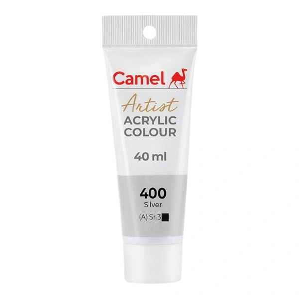 Camel Artist Acrylic Colour 40 ml Silver (400)