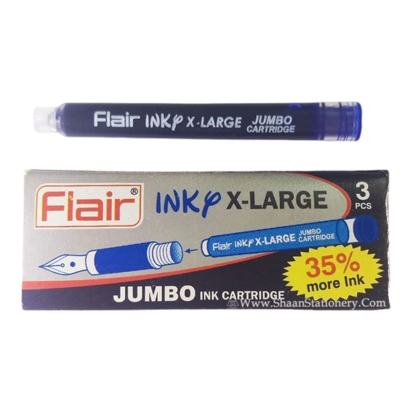 Flair Ink Cartridges (3 Pc Pkt) - Blue