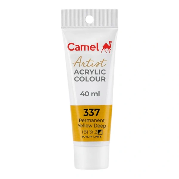 Camel Artist Acrylic Colour 40 ml Permanent Yellow Deep (337)
