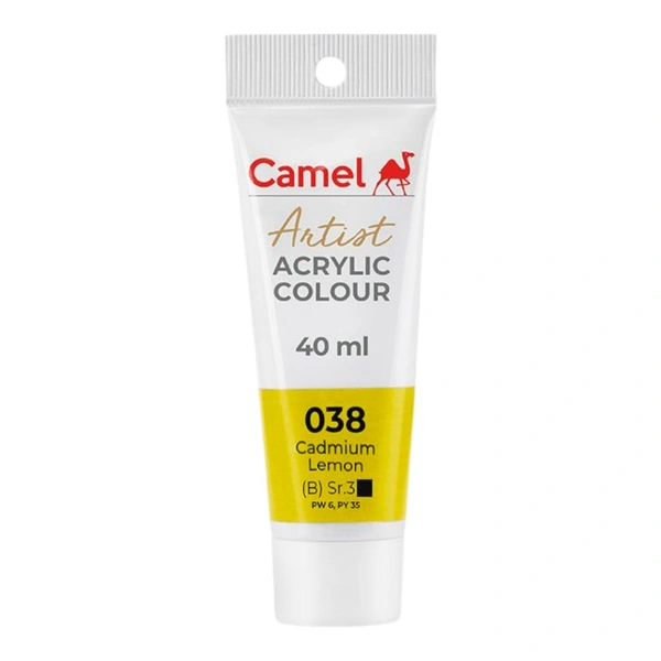 Camel Artist Acrylic Colour 40 ml Cadmium Lemon (038)