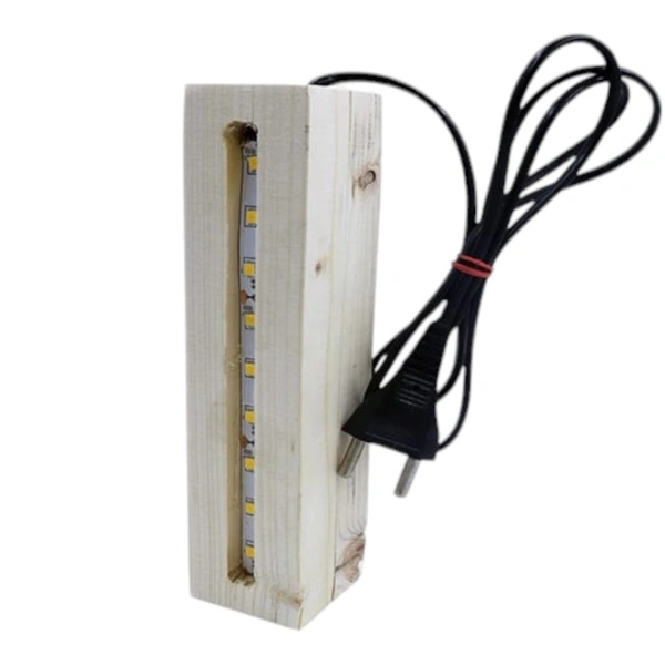 Wooden Stand With Led Light 6 Inch