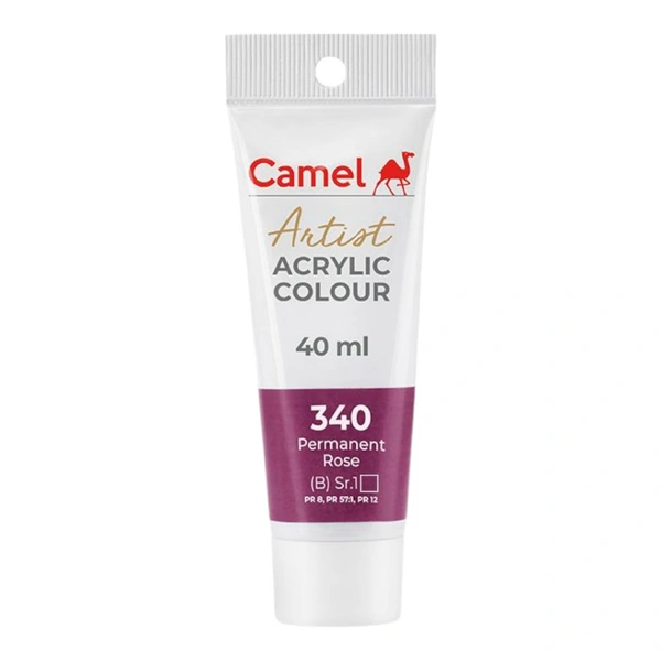 Camel Artist Acrylic Colour 40 ml Permanent Rose (340)