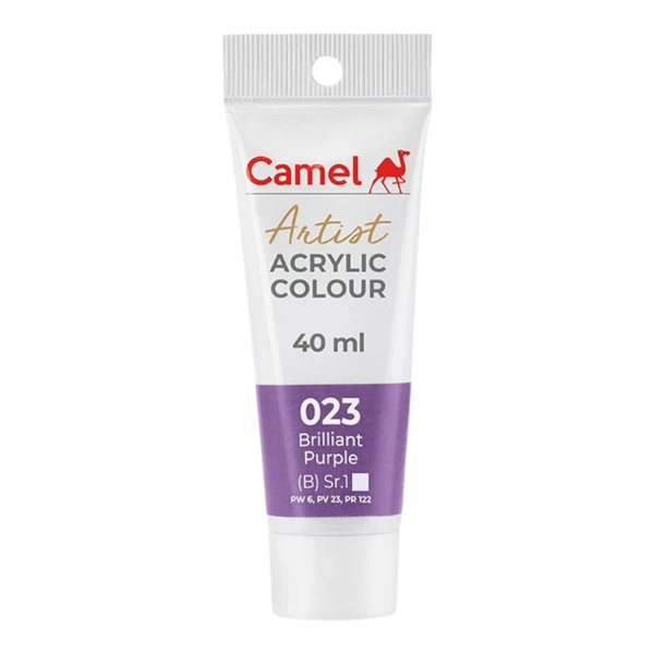 Camel Artist Acrylic Colour 40 ml Brilliant Purple (023)