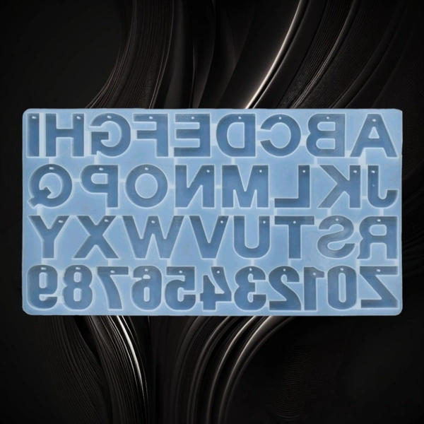 Silicon Mold Alphabet With Hole