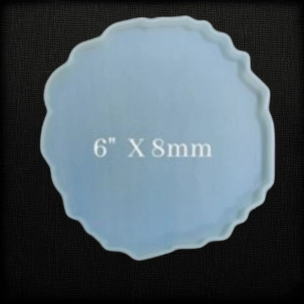 Silicon Mold Agate Coaster '6' Inch 8 mm Depth