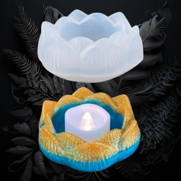 Silicon Mold Tealight Candle Holder Mini Lotus