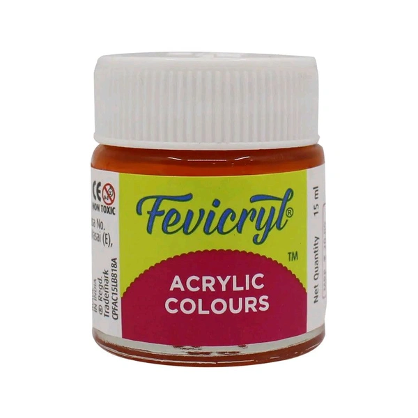 Fevicryl Acrylic Colour 15 ml Assorted - Orange 17