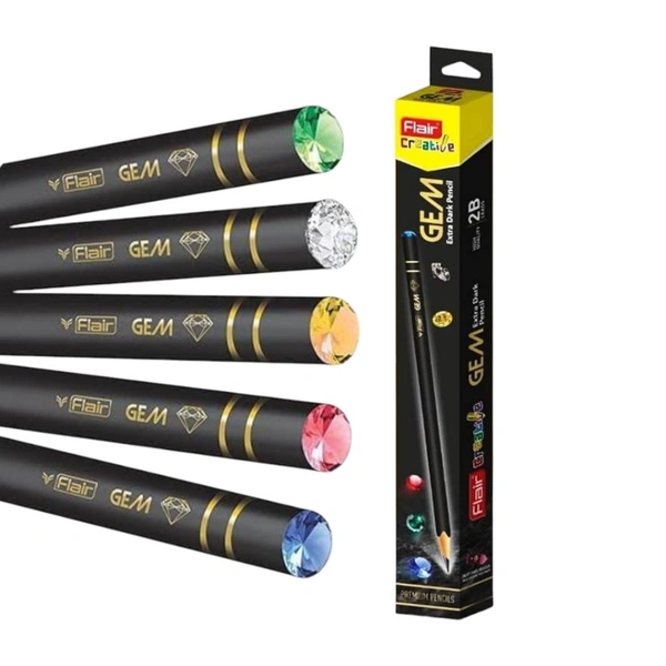 Flair Creative Gem Extra Dark Pencil Set Of 10