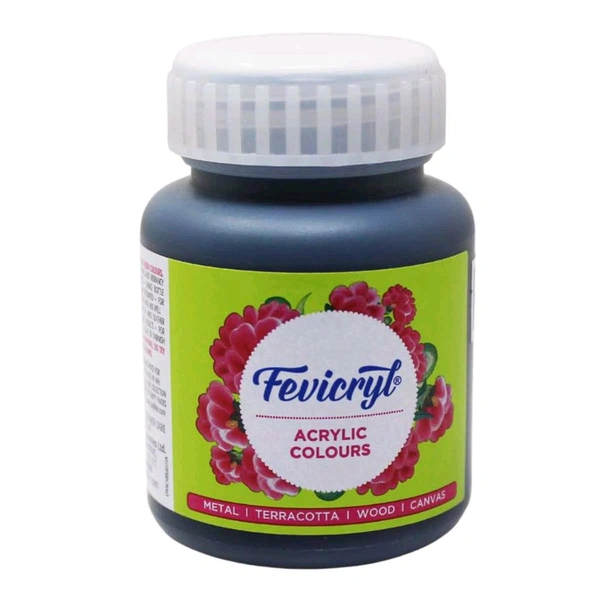 Fevicryl Acrylic Colour 100 ml Black (02)