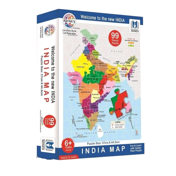 Ratna's India Map Jumbo Floor Puzzle