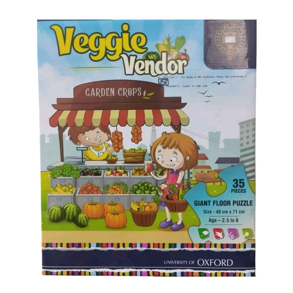 University Of Oxford Veggie Vendor Giant Floor Puzzle 