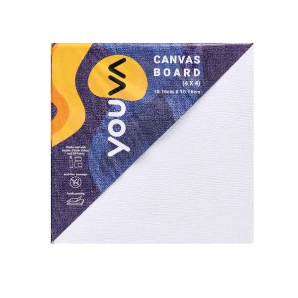 Navneet Youva Canvas Board 4 X 4 (10.16 cm x 10.16 cm)