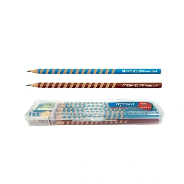 Apsara EZ Grip Extra Dark Pencil Set Of 10