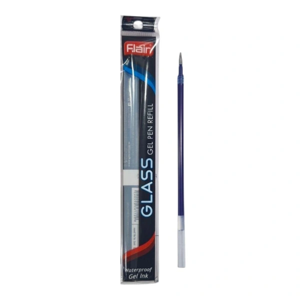 Flair Glass Gel Pen Refill (10 Pcs) - Blue