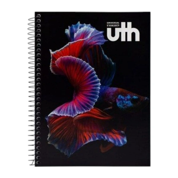 Anupam Uth 6 Subject Spiral Rulled Notebook 150 Sheets 20cm X 27cm.