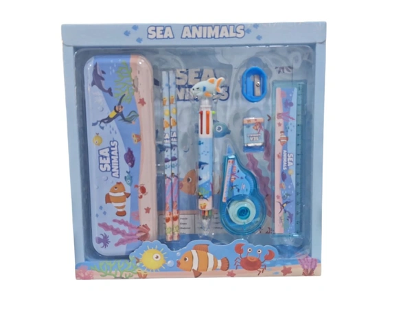 Sea Animals Theme Stationery Kit For Kids 1 No