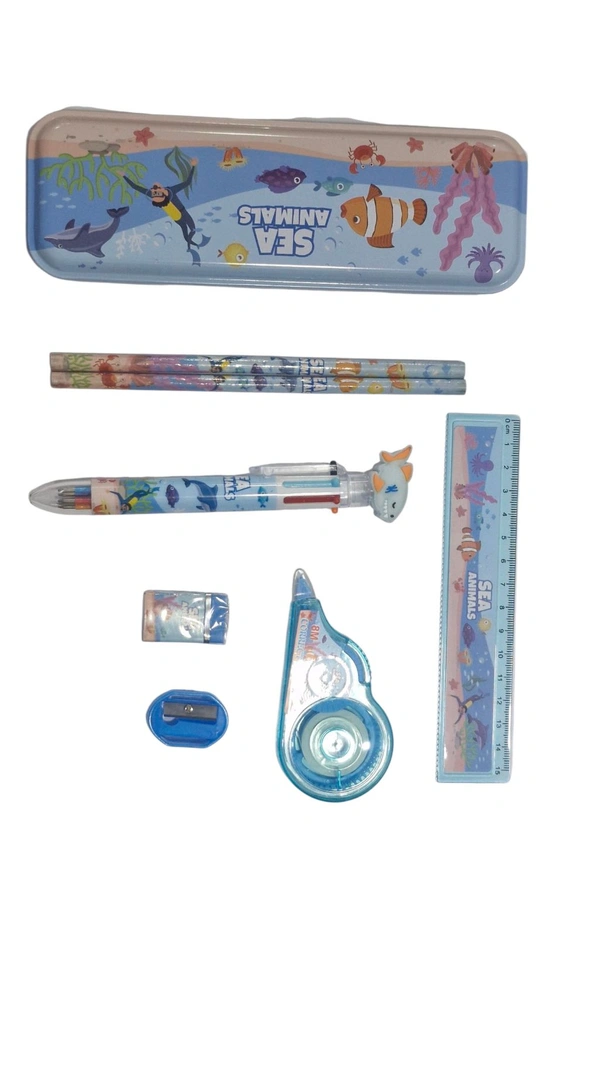 Sea Animals Theme Stationery Kit For Kids 1 No