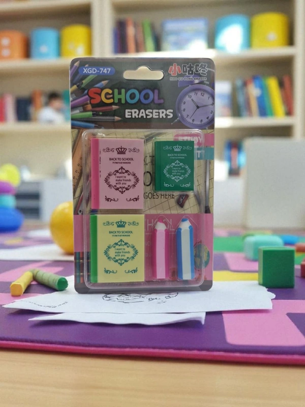 Fancy Eraser Set Of 5 Erasers