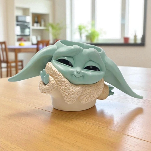 Baby Yoda Planter and Pen Stand