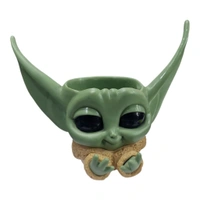 Baby Yoda Planter And Pen Stand