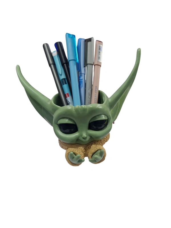 Baby Yoda Planter And Pen Stand