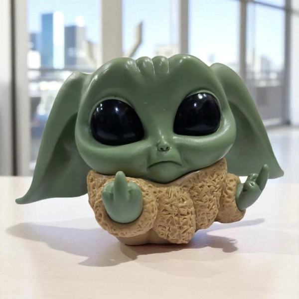 Baby Yoda Planter And Pen Stand