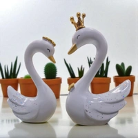Swan Couple White Colour