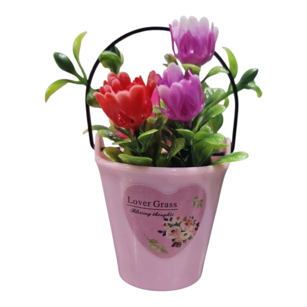Small Flower Pot - Pink Lace