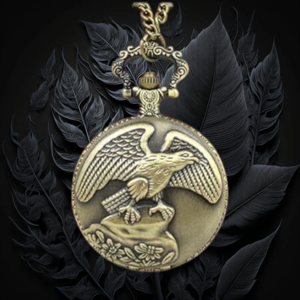 Designer Pocket Watch Vintage Metal Keychain 1