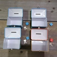 Small Coin Box For Kids With 1 Lock And 2 Keys
