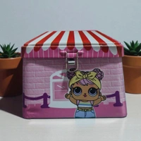 Small Coin Box For Kids With 1 Lock And 2 Keys