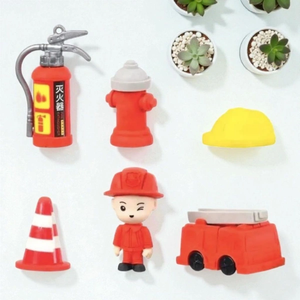 Fire Hero Eraser Set For Kids
